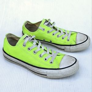converse all star lime green